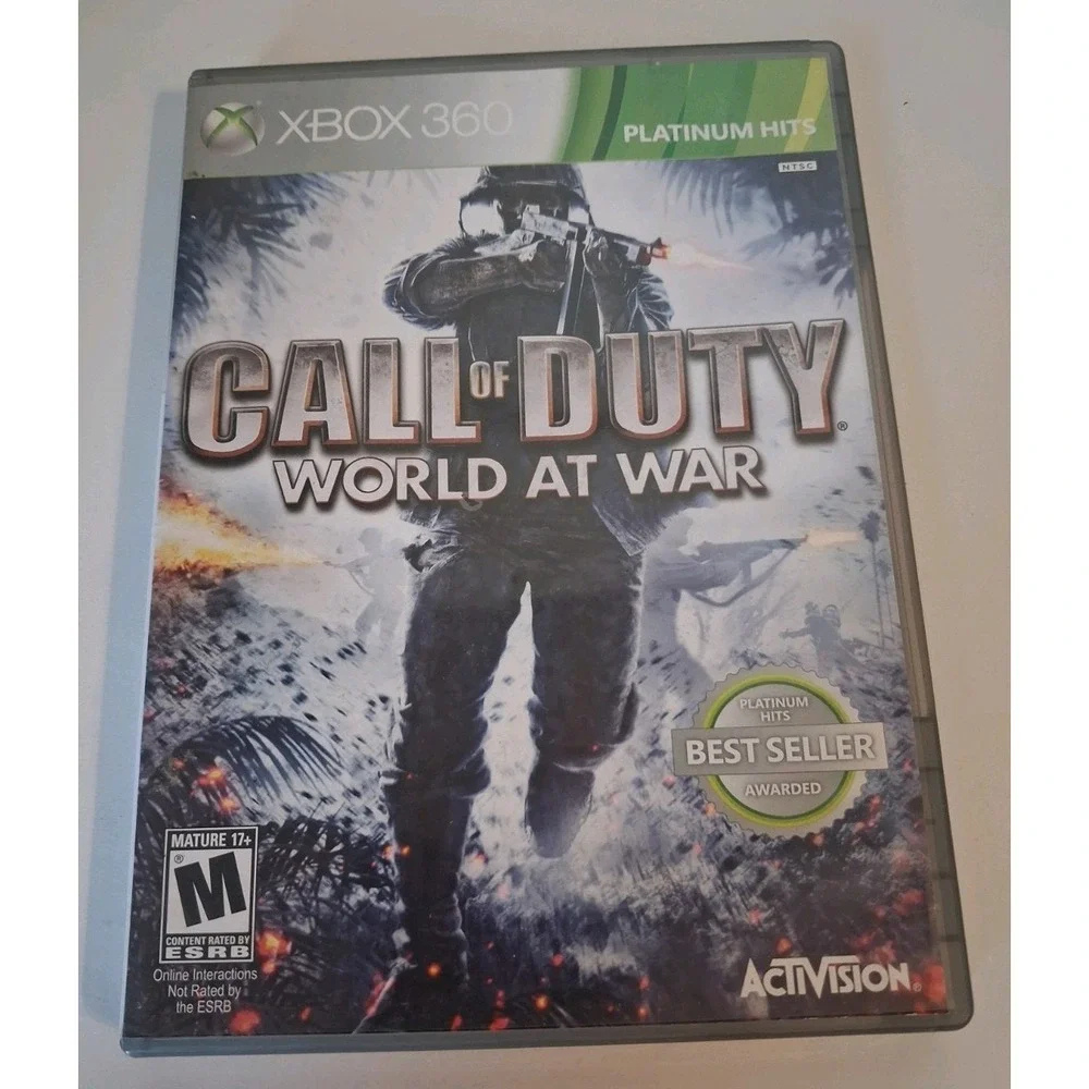 Call of Duty: World at War - Platinum Hits (Xbox 360, 2008) CIB With Manual